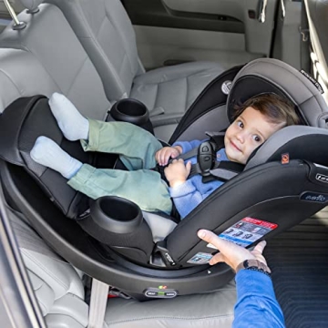 Evenflo Revolve360 Extend Rotational All in 1 Convertible Car Seat, Rear Facing up to 50 Pounds with 360 Degree Rotation and 3 Modes, Revere Gray