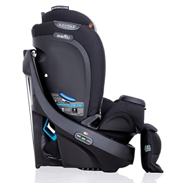 Evenflo Revolve360 Extend Rotational All in 1 Convertible Car Seat, Rear Facing up to 50 Pounds with 360 Degree Rotation and 3 Modes, Revere Gray