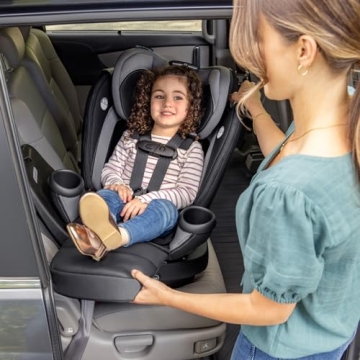 Evenflo Revolve360 Extend Rotational All in 1 Convertible Car Seat, Rear Facing up to 50 Pounds with 360 Degree Rotation and 3 Modes, Revere Gray