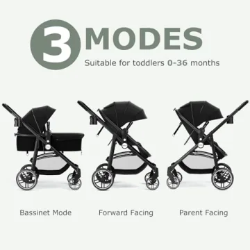 INFANS 2 in 1 Reversible Baby Stroller for Comfort and Safety