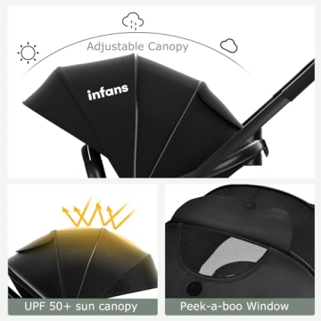 INFANS 2 in 1 Reversible Baby Stroller for Comfort and Safety