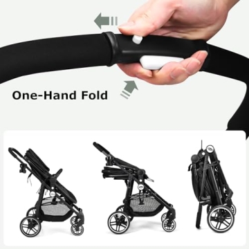 INFANS 2 in 1 Reversible Baby Stroller for Comfort and Safety