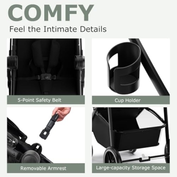 INFANS 2 in 1 Reversible Baby Stroller for Comfort and Safety