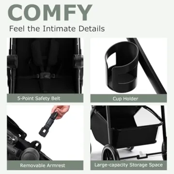 INFANS 2 in 1 Reversible Baby Stroller for Comfort and Safety