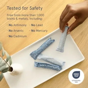 LOLA Organic Cotton Tampons 32 Count Super Non-Toxic