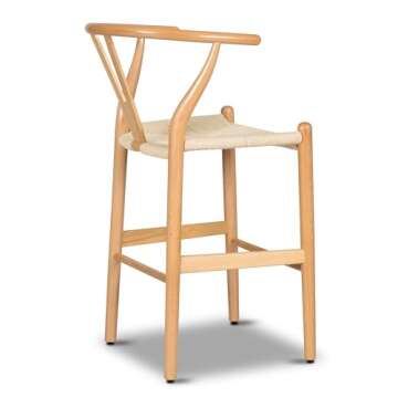 POLY & BARK Weave Counter Stool in Natural