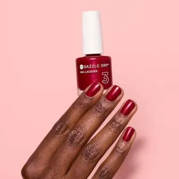 Dazzle Dry Nail Lacquer- Apple Of My Eye Ruby Red Shimmer