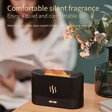 7 Color Flame Essential Oil Diffuser for Home & Office
