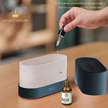 7 Color Flame Essential Oil Diffuser for Home & Office