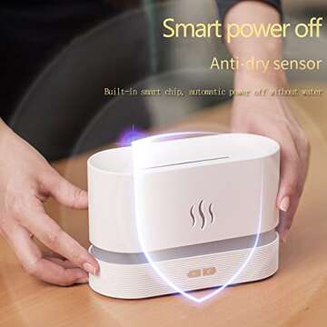 7 Color Flame Essential Oil Diffuser for Home & Office