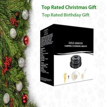 Gold Armour 17-Piece Camping Cookware Mess Kit
