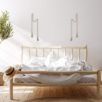 LIOOBO Wood Bead Garland for Rustic Decor