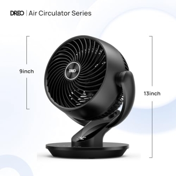Dreo 13-Inch Ultra-Quiet Desk Fan with Remote 70ft Airflow