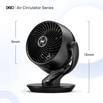 Dreo 13-Inch Ultra-Quiet Desk Fan with Remote 70ft Airflow