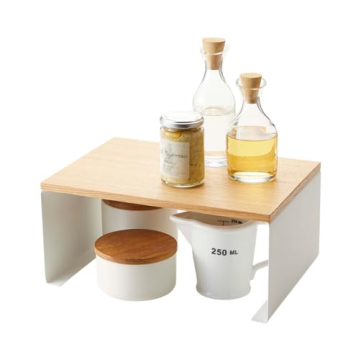 Yamazaki Kitchen Organizer - Modern Wood Top Rack