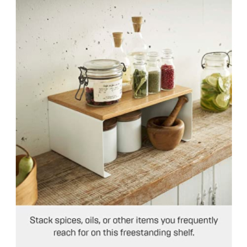 Yamazaki Kitchen Organizer - Modern Wood Top Rack