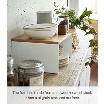 Yamazaki Kitchen Organizer - Modern Wood Top Rack