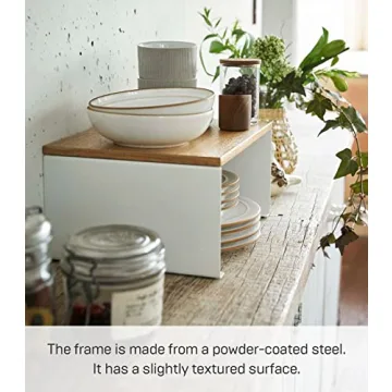 Yamazaki Kitchen Organizer - Modern Wood Top Rack