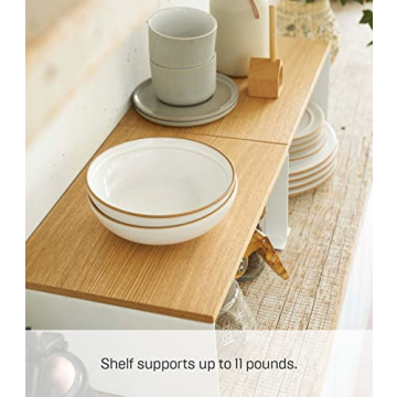 Yamazaki Kitchen Organizer - Modern Wood Top Rack