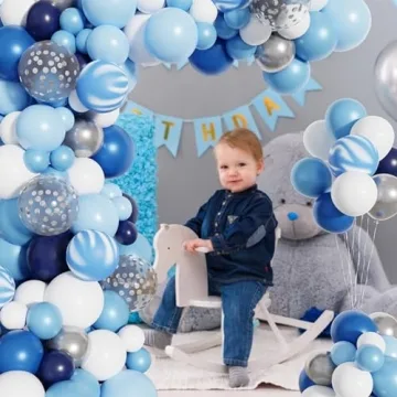 Amandir Blue Balloon Garland Kit for Events and Parties