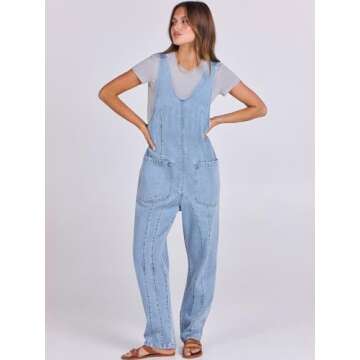 ANRABESS Women Denim Overalls Sleeveless V Neck Casual Jean Pants Jumpsuits Loose Baggy Jumper Fall Outfits 2025