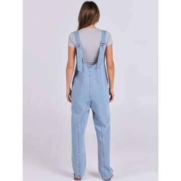 ANRABESS Women Denim Overalls Sleeveless V Neck Casual Jean Pants Jumpsuits Loose Baggy Jumper Fall Outfits 2025