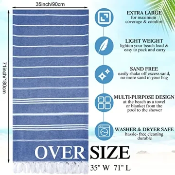 Moukeren Turkish Beach Towels - Quick Dry Gift Set