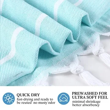 Moukeren Turkish Beach Towels - Quick Dry Gift Set