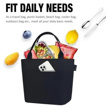 Aosbos Insulated Lunch Tote Bag Stylish and Durable