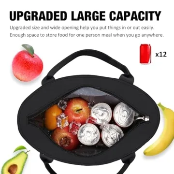 Aosbos Insulated Lunch Tote Bag Stylish and Durable