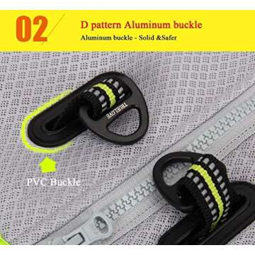 SGODA Dog Cooling Vest Harness Cooler Jacket Grey Green Medium