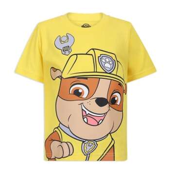 Nickelodeon Paw Patrol Boys 4 Pack Graphic T-Shirts for Toddlers and Big Kids Red