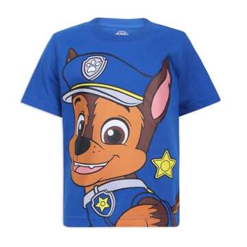 Nickelodeon Paw Patrol Boys 4 Pack Graphic T-Shirts for Toddlers and Big Kids Red