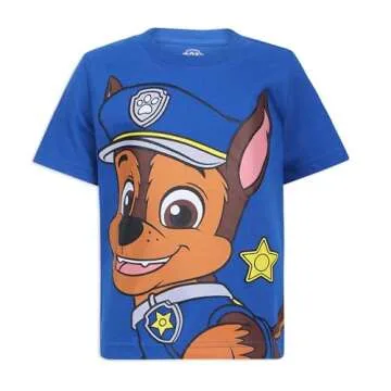 Nickelodeon Paw Patrol Boys 4 Pack Graphic T-Shirts for Toddlers and Big Kids Red