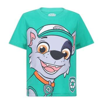 Nickelodeon Paw Patrol Boys 4 Pack Graphic T-Shirts for Toddlers and Big Kids Red