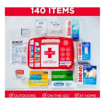 Essential Johnson & Johnson First Aid Kit for Home and Travel