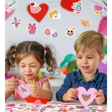 Valentine's Stickers - Creative Gifts for Kids & Crafts