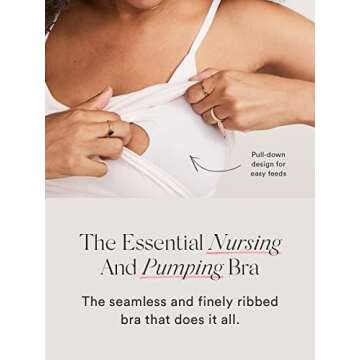 HATCH Premium Hands-Free Pumping & Nursing Bra, All Day Wear | Free of Chemicals | Suitable for Most...