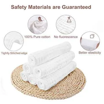 Yoofoss Muslin Burp Cloths 100% Cotton Baby Gift Set