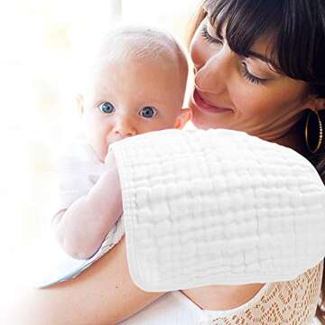 Yoofoss Muslin Burp Cloths 100% Cotton Baby Gift Set