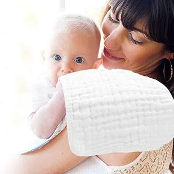 Yoofoss Muslin Burp Cloths 100% Cotton Baby Gift Set