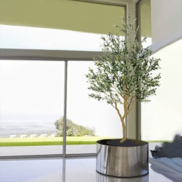 Nafresh 8ft Olive Tree - Realistic Silk Decor for Home