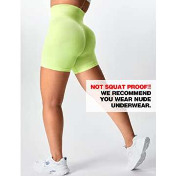 YEOREO Women's Scrunch Workout Shorts - Bright Colors