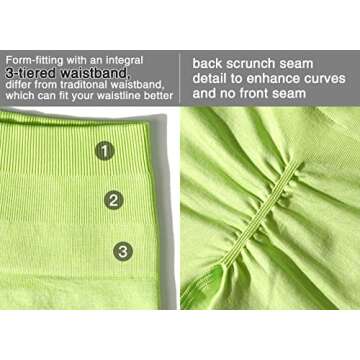 YEOREO Women's Scrunch Workout Shorts - Bright Colors