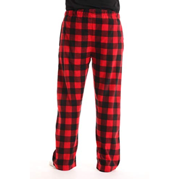 Men's Polar Fleece Pajama Pants in Red Buffalo Plaid