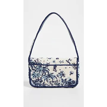 STAUD Tommy Beaded Bag - Elegant Floral Handbag for Women