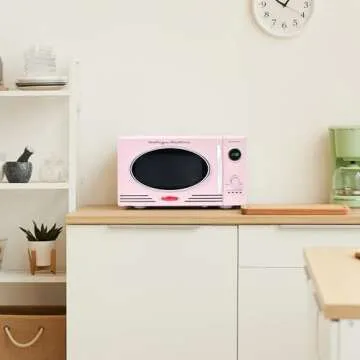 Nostalgia Retro Microwave - Stylish 800 Watt Kitchen Essential