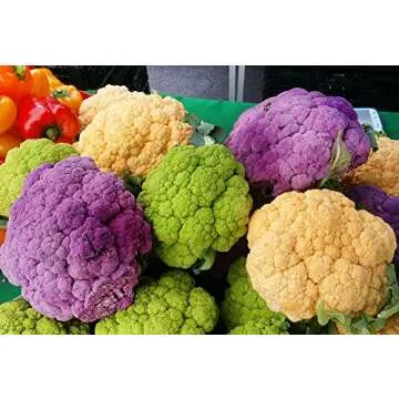 Cauliflower Mix Seeds: Heirloom NON-GMO 4 Varieties
