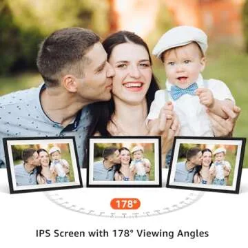 Frameo Digital Picture Frame 10.1 Inch Smart WiFi Digital Photo Frame with 64GB Memory, Electronic Picture Frame with 1280x800 IPS Touch Screen, Auto-Rotate&Slideshow, Easy Setup to Share Photo&Video