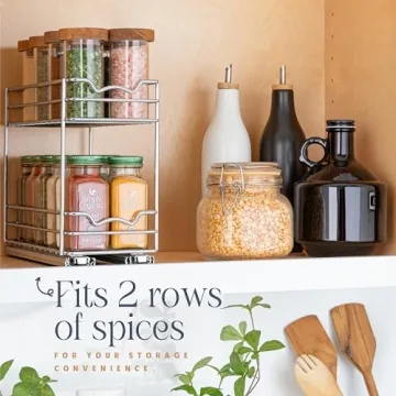 Heavy Duty Pull-Out Spice Rack for Effortless Organization